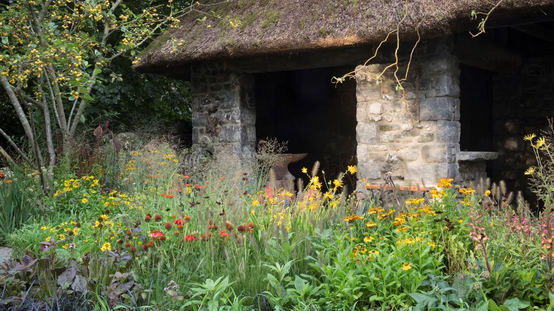 Winner of the Best Artisan Garden at the Chelsea Flower Show, the Blue Diamond Forge Garden. It was built by Conquest Creative Spaces and designed and sponsored by Blue Diamond Garden Centres. (Picture by Stephen Studd)