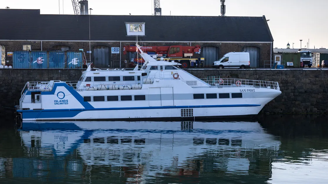 Islands Unlimited was due to run its first service to Jersey on Friday morning.