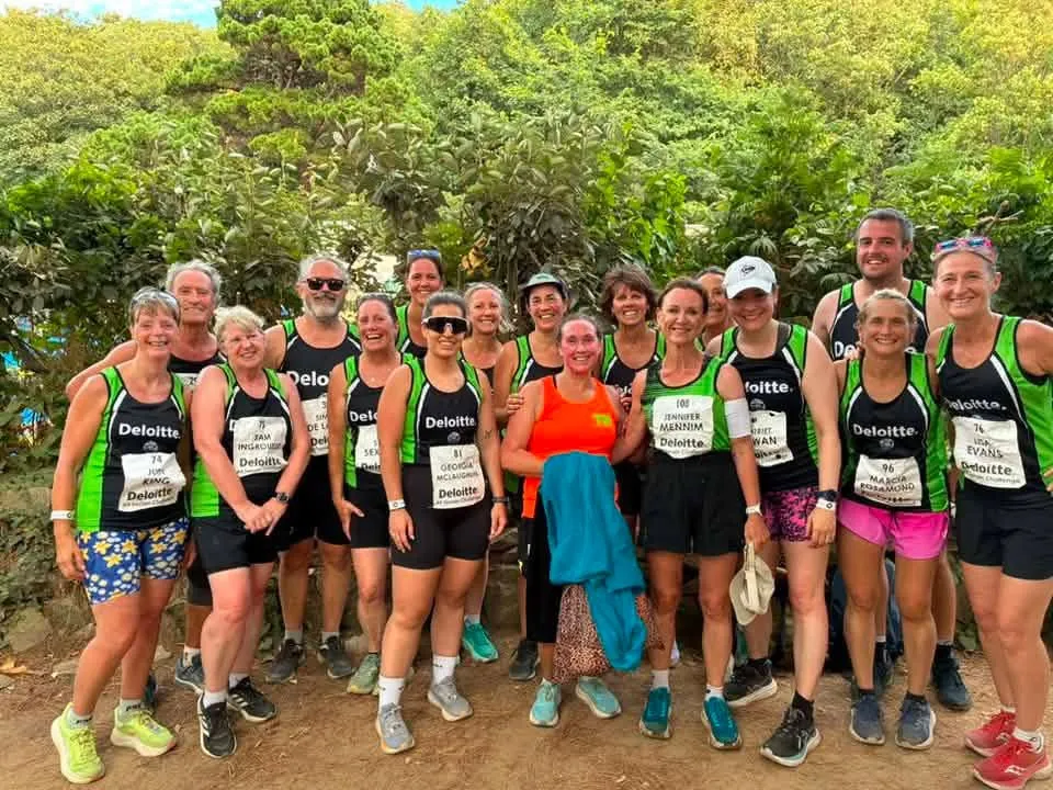 A Division Six ‘team photo’ at the conclusion of the seventh and final race, in Herm.