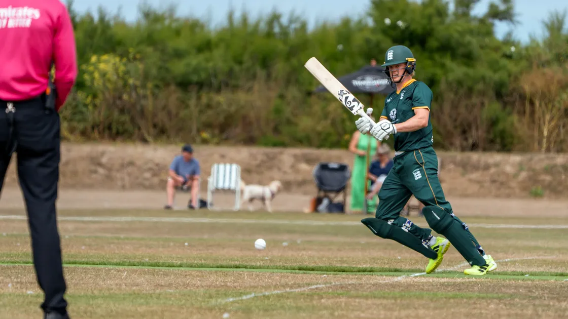 Guernsey captain Ed Robinson was player of the match in the third place play-off for his century and three wickets.