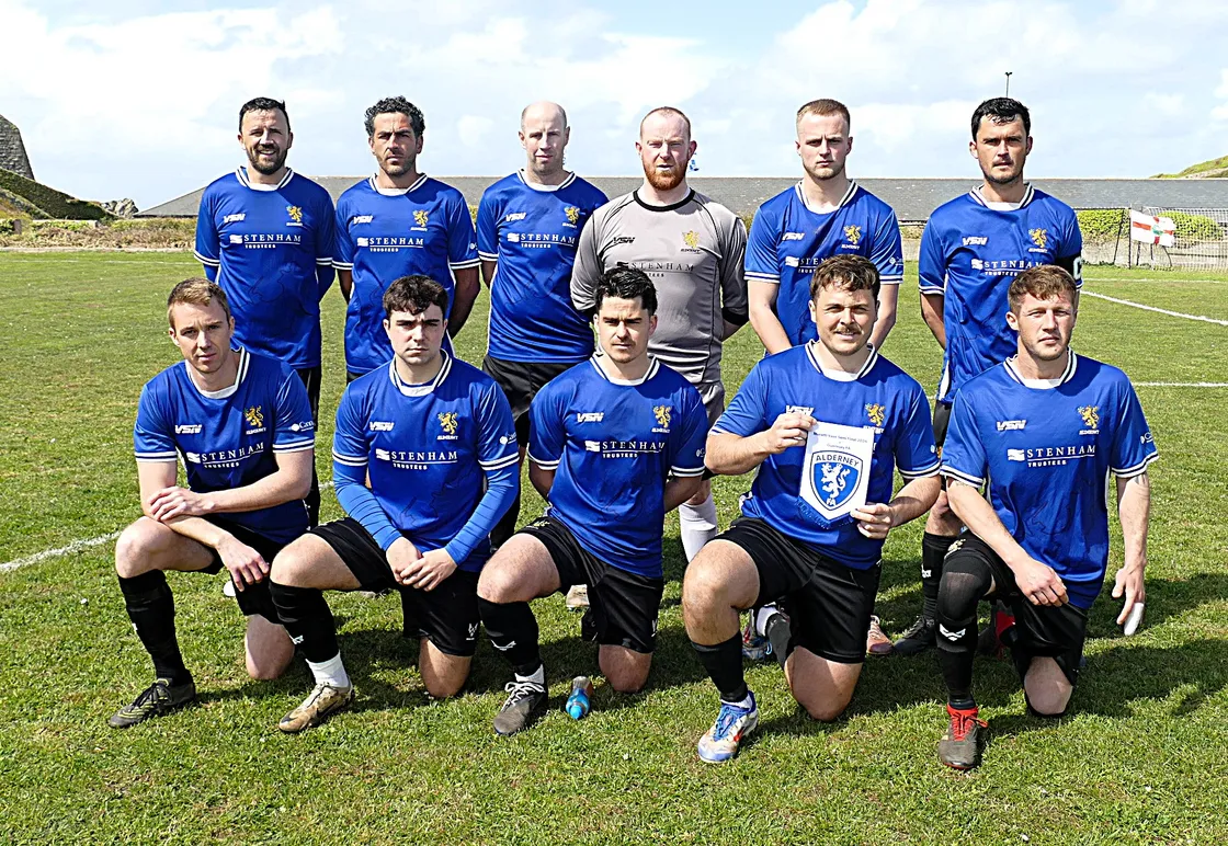 The home line-up ahead of kick-off at Mount Hale.