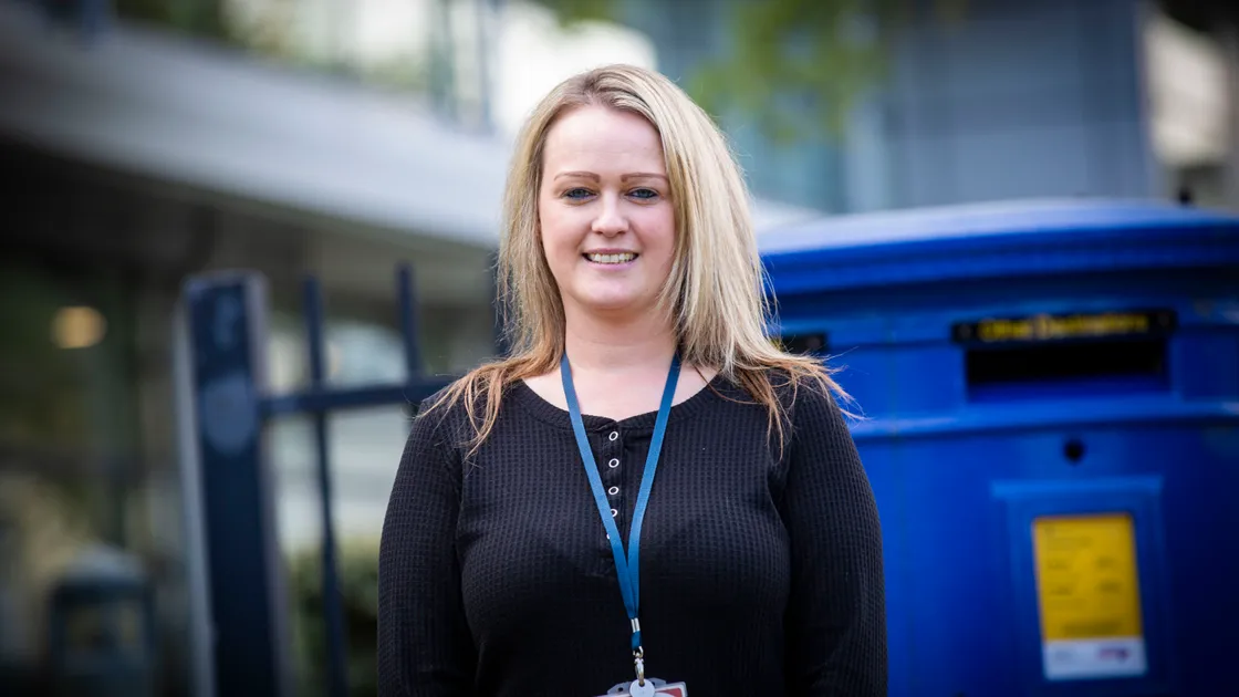 Guernsey Post’s health and safety manager Shelley Carberry. (Picture by Sophie Rabey, 33774208)