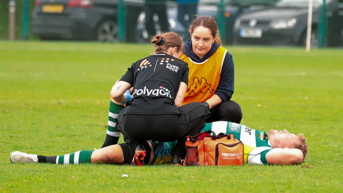 Raiders lost Phil Le Noury, Ciaran McGann, and Josh Poullet, pictured, to injury all within the opening 25 minutes