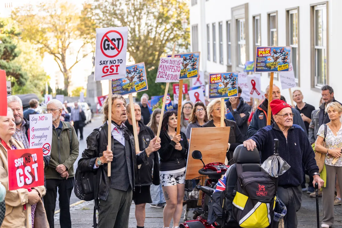 Another anti-GST protest outside the States