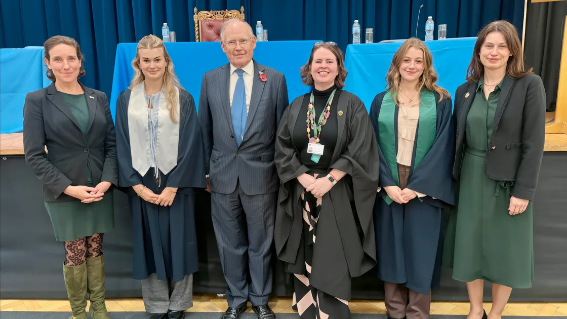 Deputy Lindsay de Sausmarez, Bailey Austin, Sir Richard Collas, Daniele Harford-Fox, Isabel Round, and Megan Pullum KC