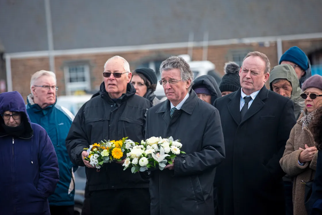 Bailiff Sir Richard McMahon and P&R president Lyndon Trott were among those in attendance at the White Rock. (Picture by Peter Frankland, 33987093)