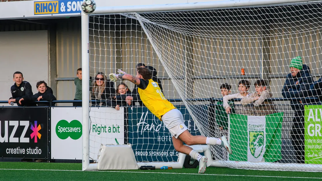 Stand-in goalkeeper Will Fazakerley had to face a penalty late on, but Stanley Bridgman hit the top of the crossbar with his spot kick