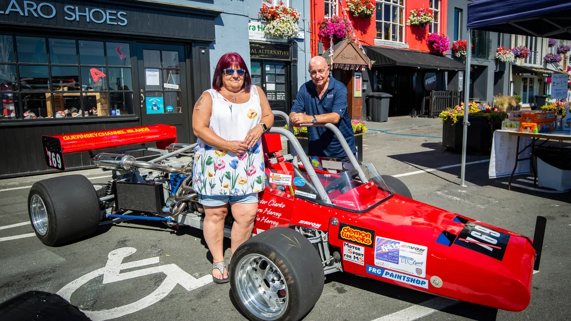 Peter Clarke built this car in 1974 for sand racing. He still races, but not on the beach and shares the car with daughter Tara Harvey, pictured, and granddaughter Tia. (31019590)