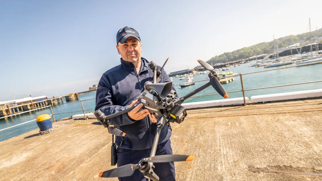 Drone Unit coordinator Mike Harris. (Pictures by Sophie Rabey, 34780154)