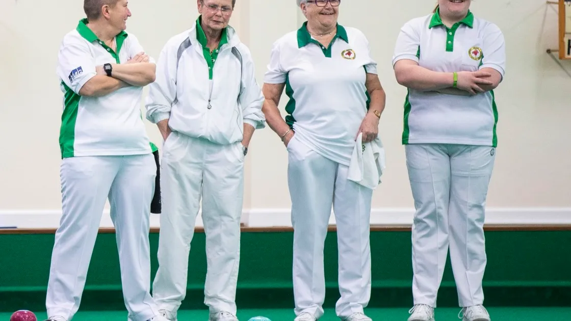 Guernsey’s victorious women’s four: (left to right) Alison Merrien, Shirley Petit, Carol Ingrouille and Catherine Snell. (Picture by Sophie Rabey, 26869216)