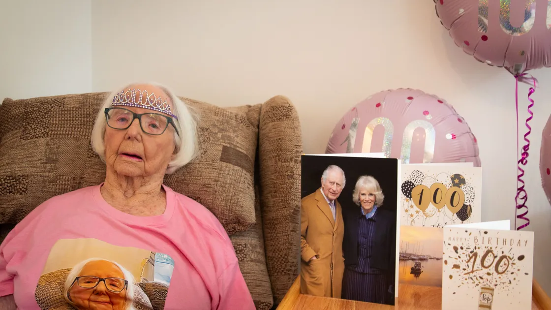 Joan Galliott is celebrating her 100th birthday at Blanchelande Park Nursing and Residential Home. (Picture by Erin Vaudin, 33477763)