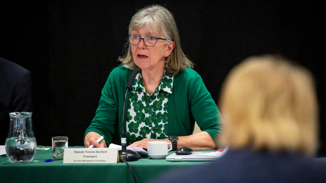Scrutiny president Deputy Yvonne Burford. (Picture by Sophie Rabey, 31929674)