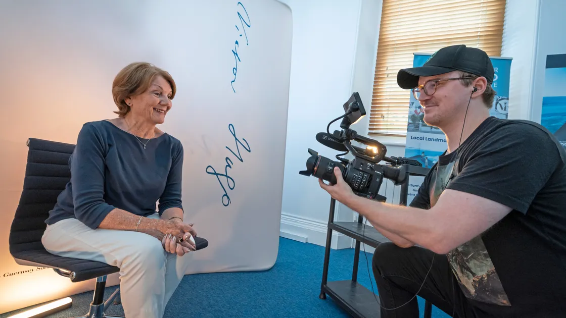 Lars Janssen is filming interviews with local people who featured in the 1975 film Adele H, which was shot in Guernsey. Kathryn Prince, who got involved through Gadoc, was among those interviewed.