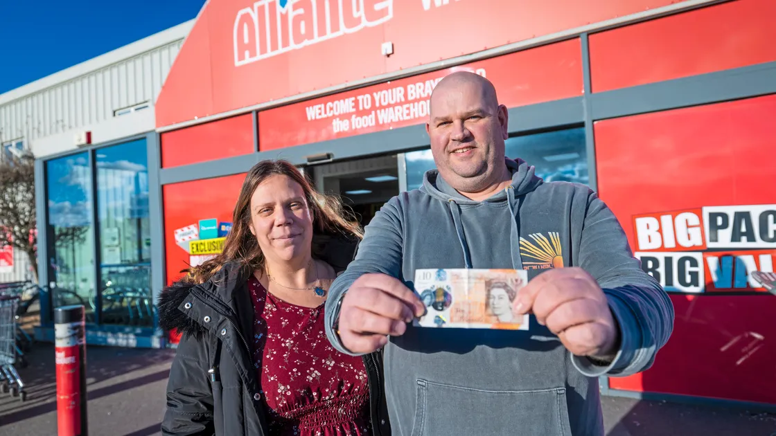 Sophie-Ann and Kevin Dunn both had money in their pockets when spoken to by the Guernsey Press, but it is increasingly common to find people just carrying cards or using their phones to pay when shopping