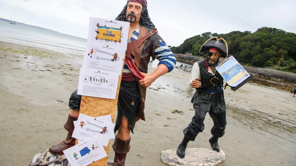 Ahoy there! Pirate statues stand guard at Sunday’s Havelet Regatta. 				 (Pictures by Andrew Le Poidevin, 34816693)