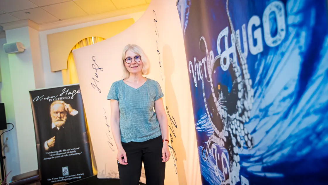 Professor Florence Naugrette was one of the guest speakers at the weekend’s festival organised by the Victor Hugo in Guernsey Society. (Picture by Peter Frankland, 33376566)