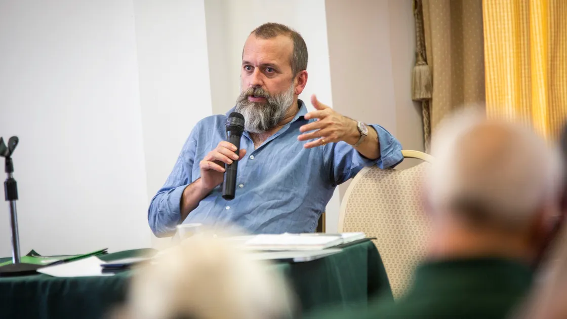 Nick Mole from Pesticide Action Network UK at Les Cotils as part of the Pesticide-Free Guernsey Forum. (Picture by Sophie Rabey, 26149231)