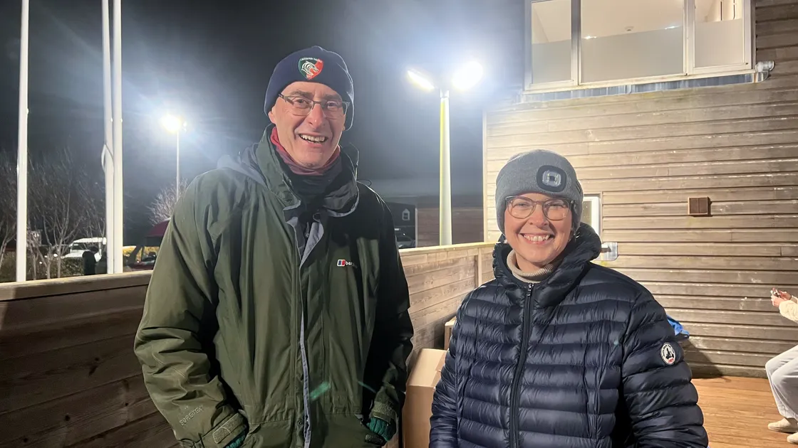 Housing Committee president Steve Williams and Skipton CEO Susan Fouquiere.