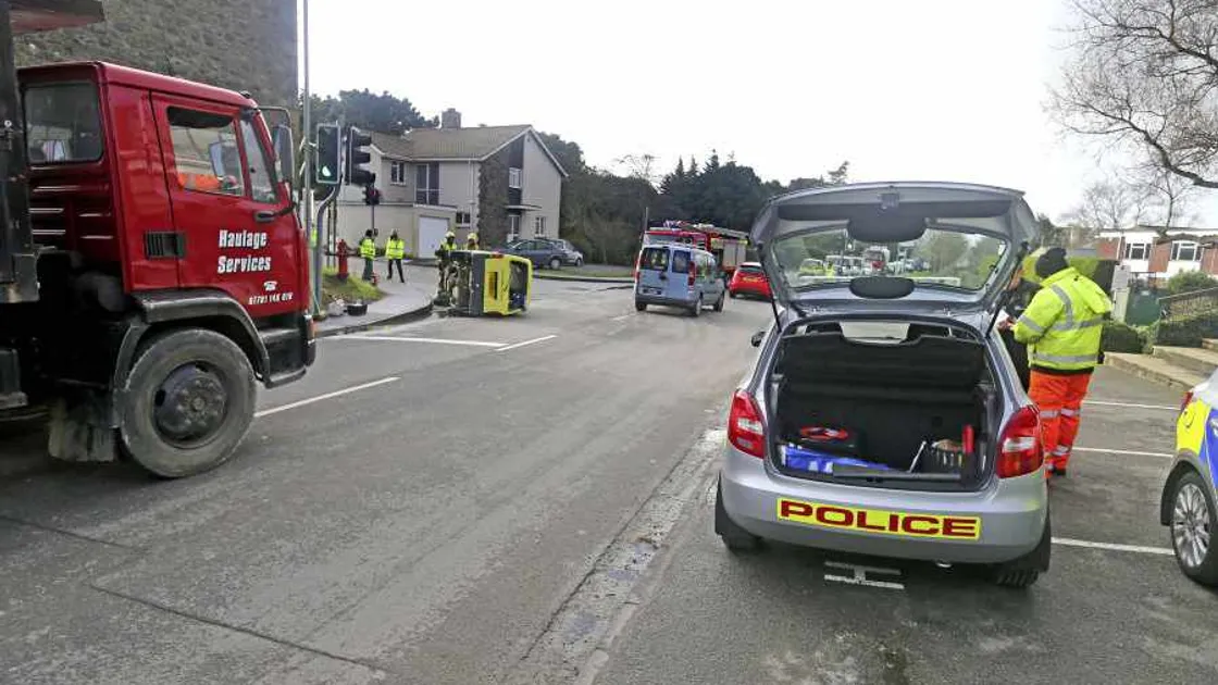 Emergency sevices attend Longue Hougue RTC