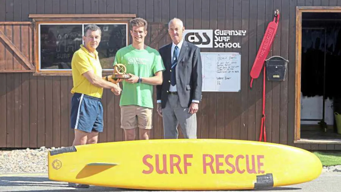 Surf school is given award for its services to lifesaving