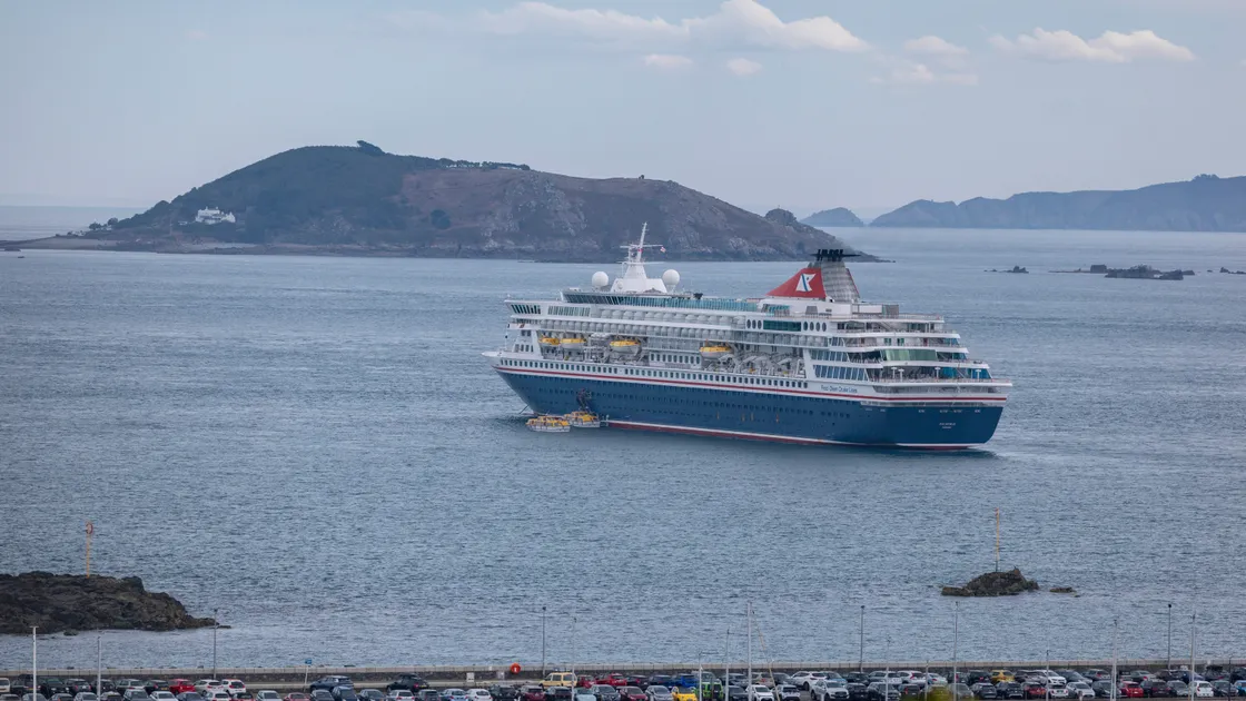Cruise ship Balmoral off St Peter Port last week