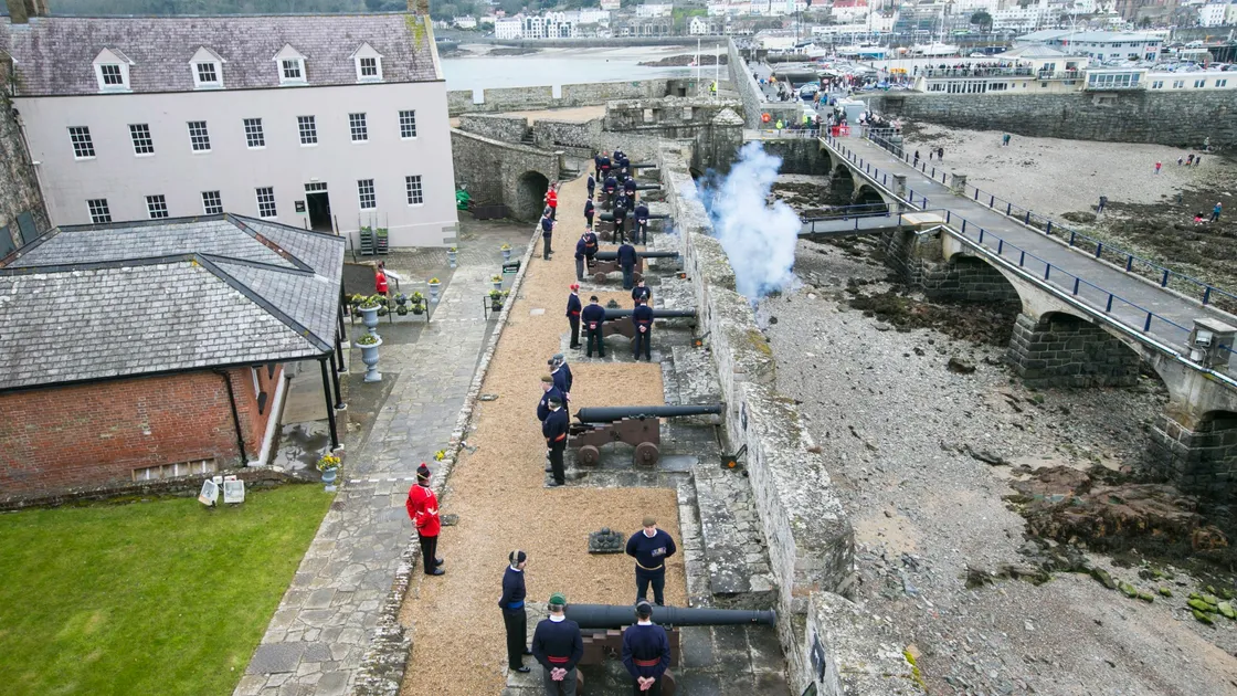 Preparations for the salute had begun when the Duke fell ill. (29422826)