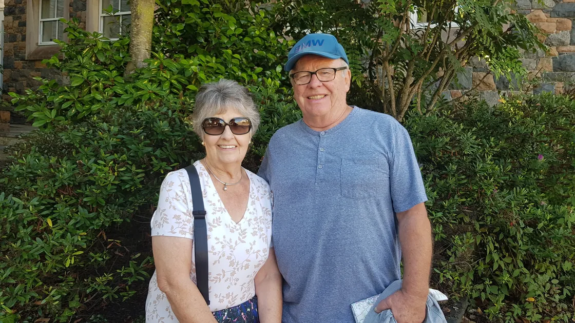 Davina and Bill Price, waiting for the procession to pass. (31257993)