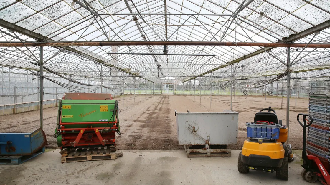 Fresh Guernsey Herbs vinery at Les Abreuveurs Road in St Sampson’s lies empty. The business stopped trading on 31 October. (Picture by Adrian Miller, 26662782)