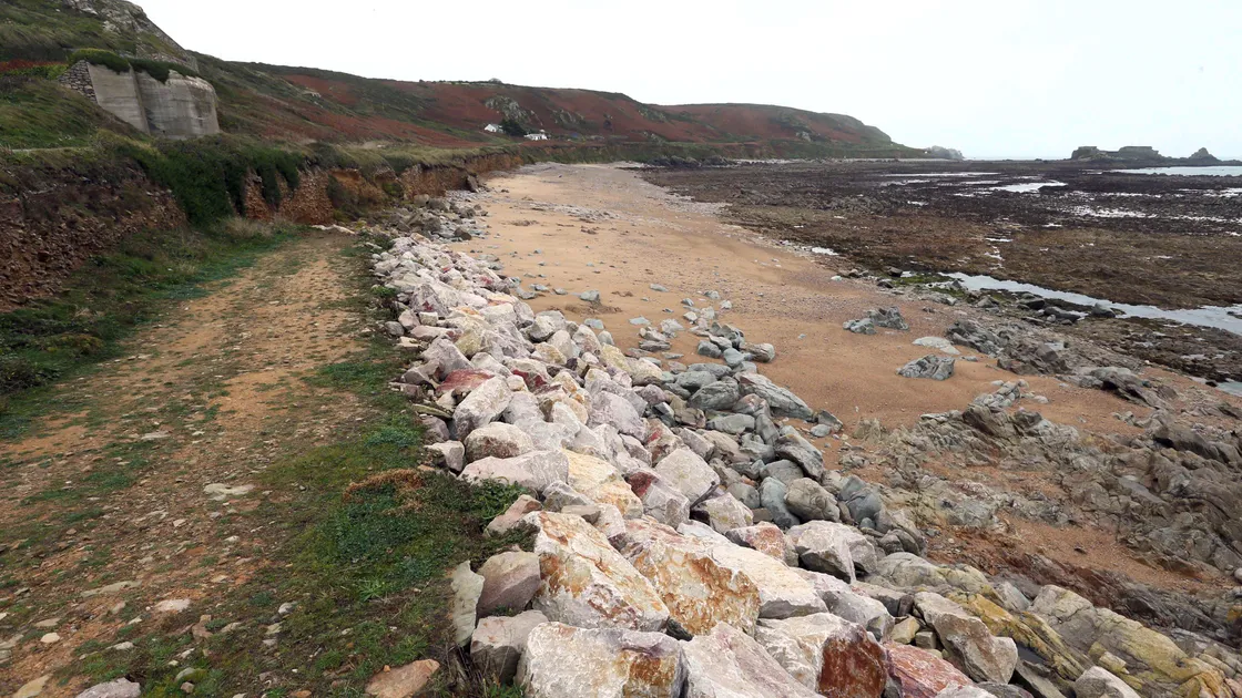 The Clonque Bay area, which is exposed to rough seas, is in need or repairs. (Archive picture)