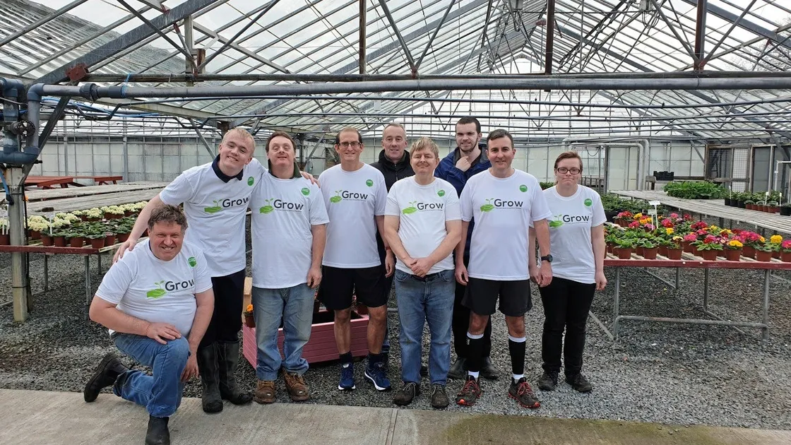 David Becker, fourth from the left, and Dr Ed Partridge, second from right, with the team from Grow. (26939905)