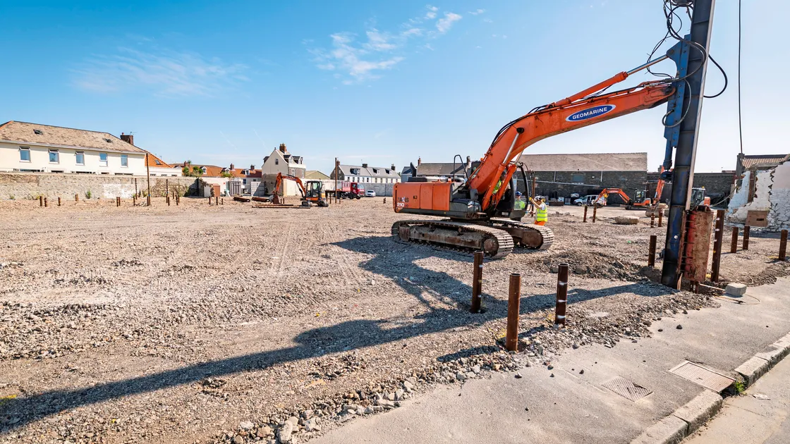 Most of the granite arches on the south side of the site have now been demolished.