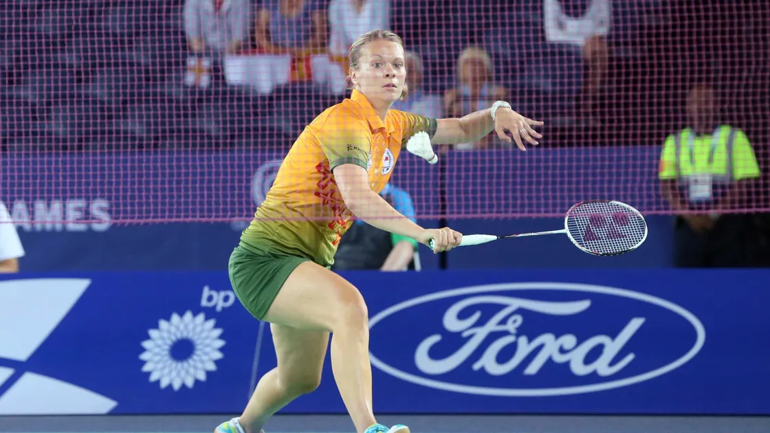 Been there, done it: Elena Johnson will be competing in her fifth Commonwealth Games at Gold Coast. She is pictured in action at Glasgow 2014. (Picture by Adrian Miller, 21043708)