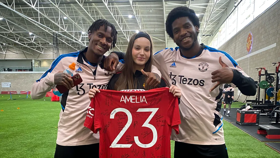 Amelia Lees got her first experience of working in football with a uni placement at Manchester United