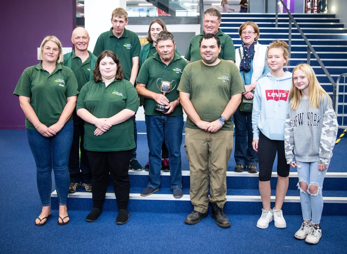 The team from Grow Limited received the Guernsey Press Cup as the public services team which raised the most money. (30086827)