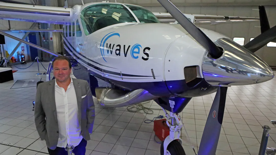 Waves CEO Nick Magliocchetti at its launch. (Picture by Steve Sarre, 20115957)