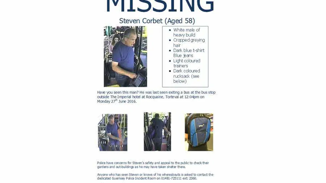 Search for missing Steven Corbet continues