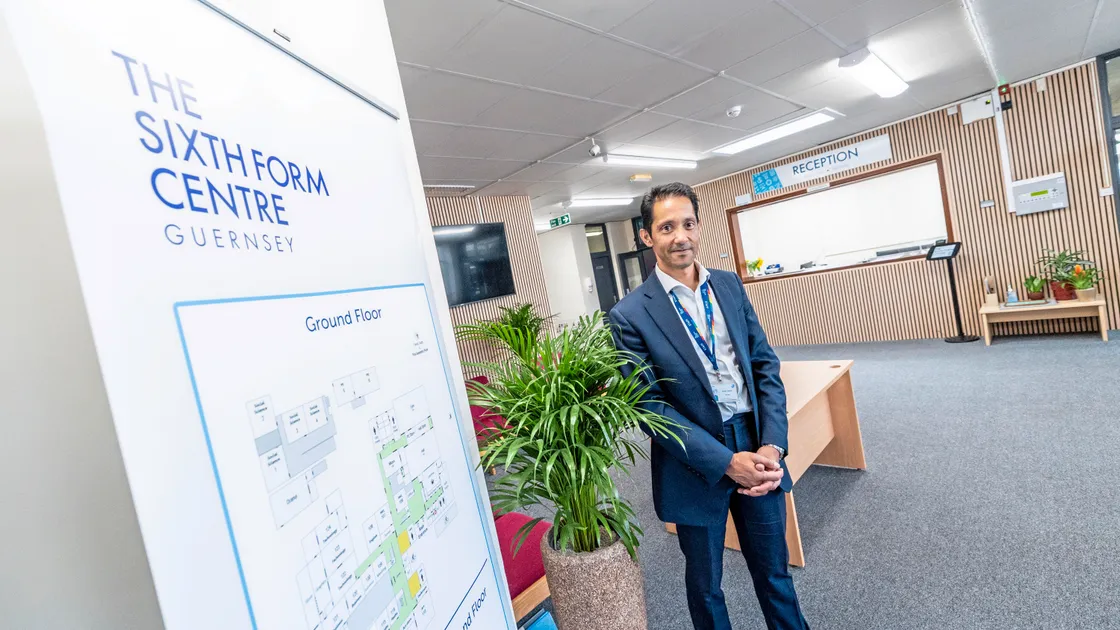 Sixth Form Centre head teacher Kieran James at the former La Mare De Carteret High School