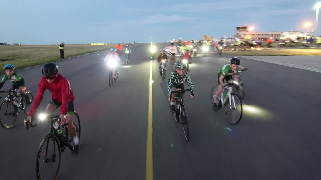 Runway ride in aid of the Sarah Groves Foundation. Picture supplied by John Fitzgerald (25297667)