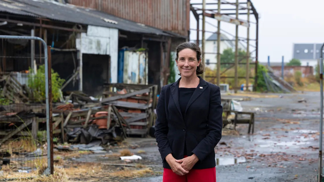 P&R president Lindsay de Sausmarez at Leale’s Yard