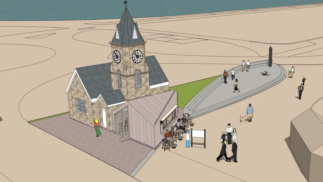 CCD's architect's impressions of what the new structure outside Waffle & Co could look like. (31483695)