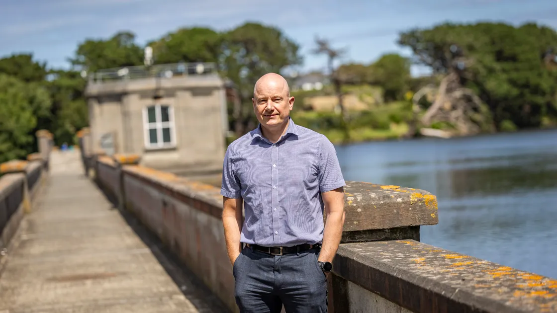 Guernsey Water operations manager Jon Holt at St Saviour’s Reservoir.  (Picture by Sophie Rabey, 34819546)