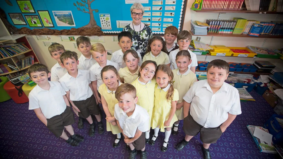 Deputy Jane Stephens was invited to advise Year 4 pupils at St Mary & St Michael School about writing a persuasive letter and found they had strong views on proposed developments near their school.   (Picture by Peter Frankland, 24632925)