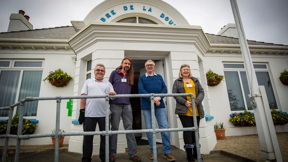 St Sampson's officials, left to right: Douzeniers Brad Le Flock, David Hugo, Adrian Dilcock and junior constable Leonie Le Tissier. (Picture by Sophie Rabey, 31289973)