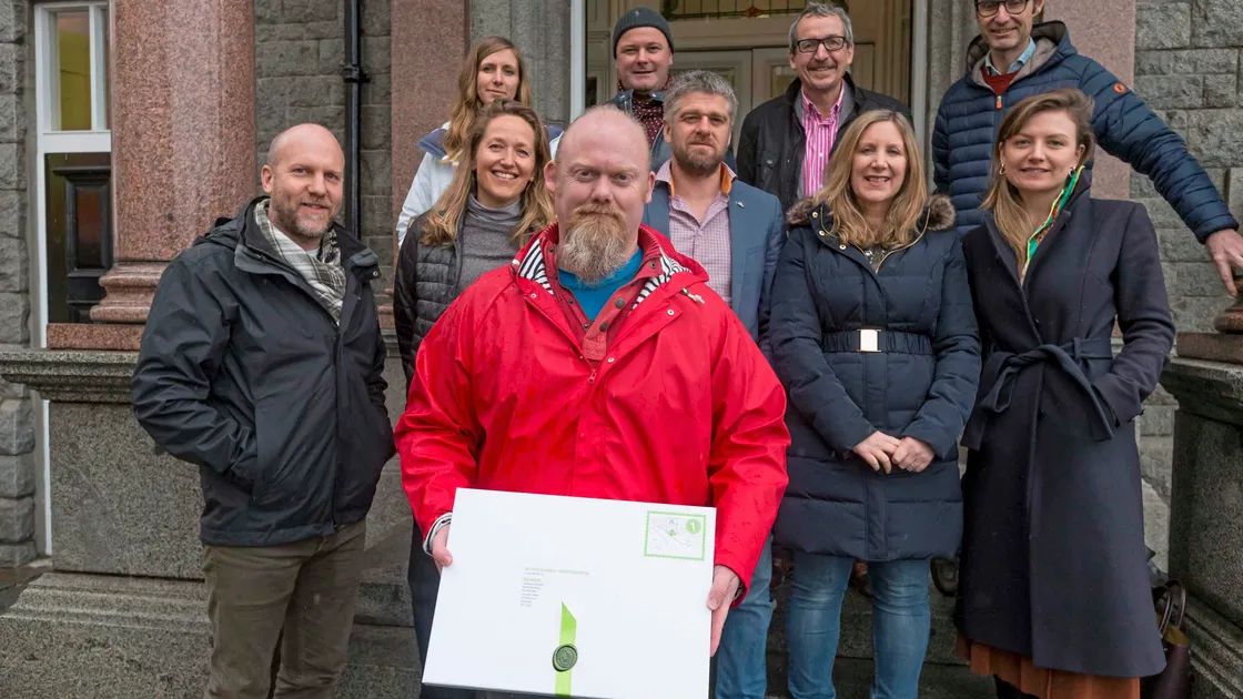David Ummels and the team behind the proposals to turn the information centre into an iconic arts venue. (Picture by Steve Sarre, 24113452)