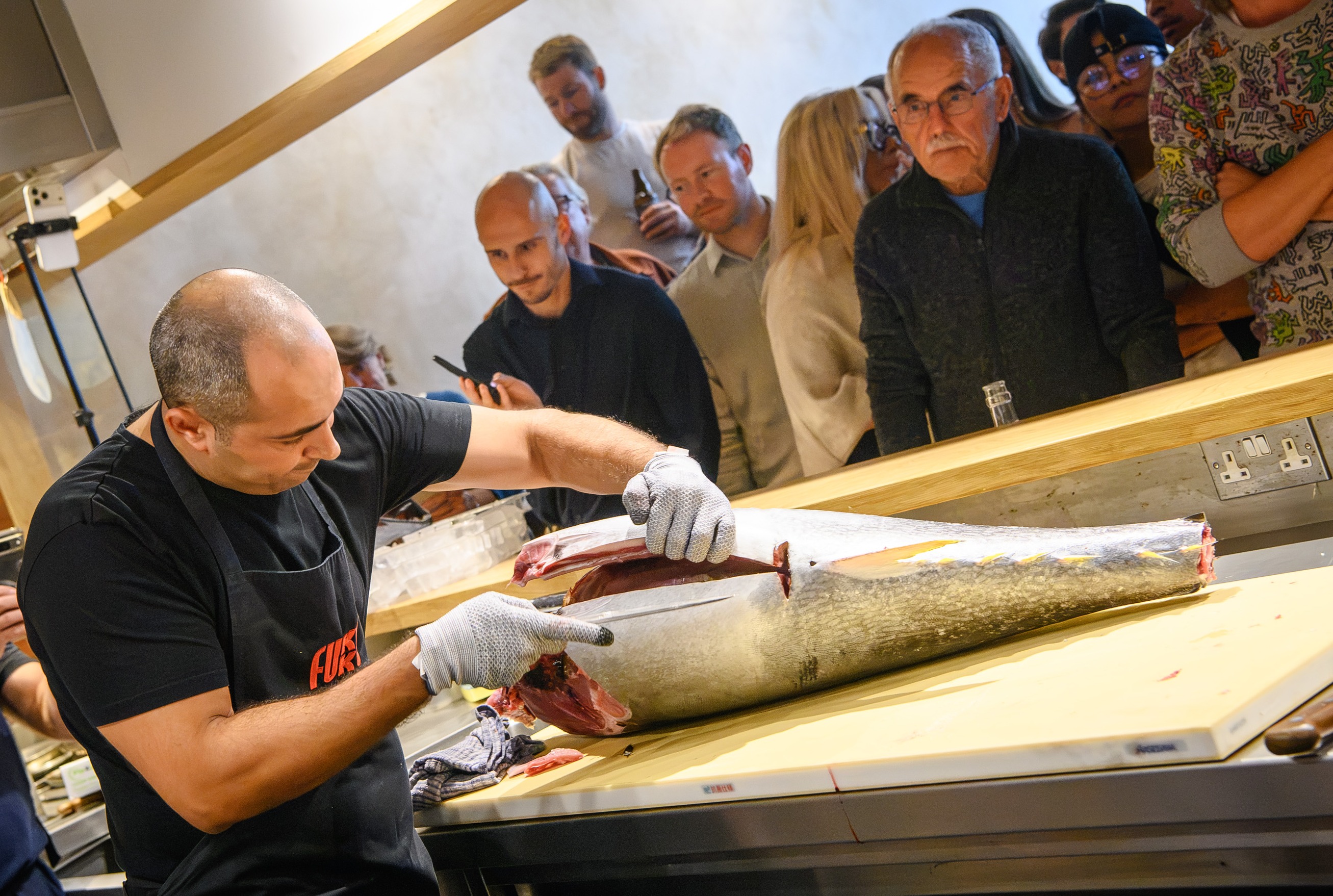 First live tuna-cutting event held... but fish had to be caught in Jersey