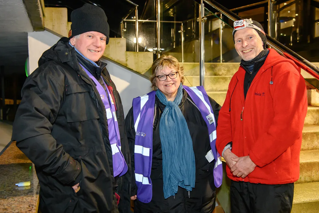 Left to right: Caritas trustee David Stoddart, Skipton communication manager Julie Todd, and Caritas chairman Graham Merfield. (Pictures by Andrew Le Poidevin, 33979796)