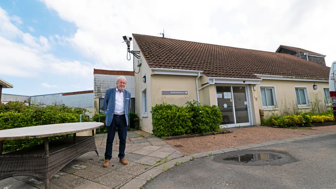Nick Trott, managing director and owner of CI Healthcare, pictured at the KEVII Hospital site.