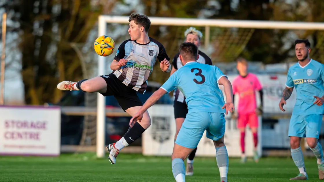 Alex Ward was the scorer of the final goal in St Martin's 4-1 win over North last night. (Picture by Peter Frankland, 33149499)