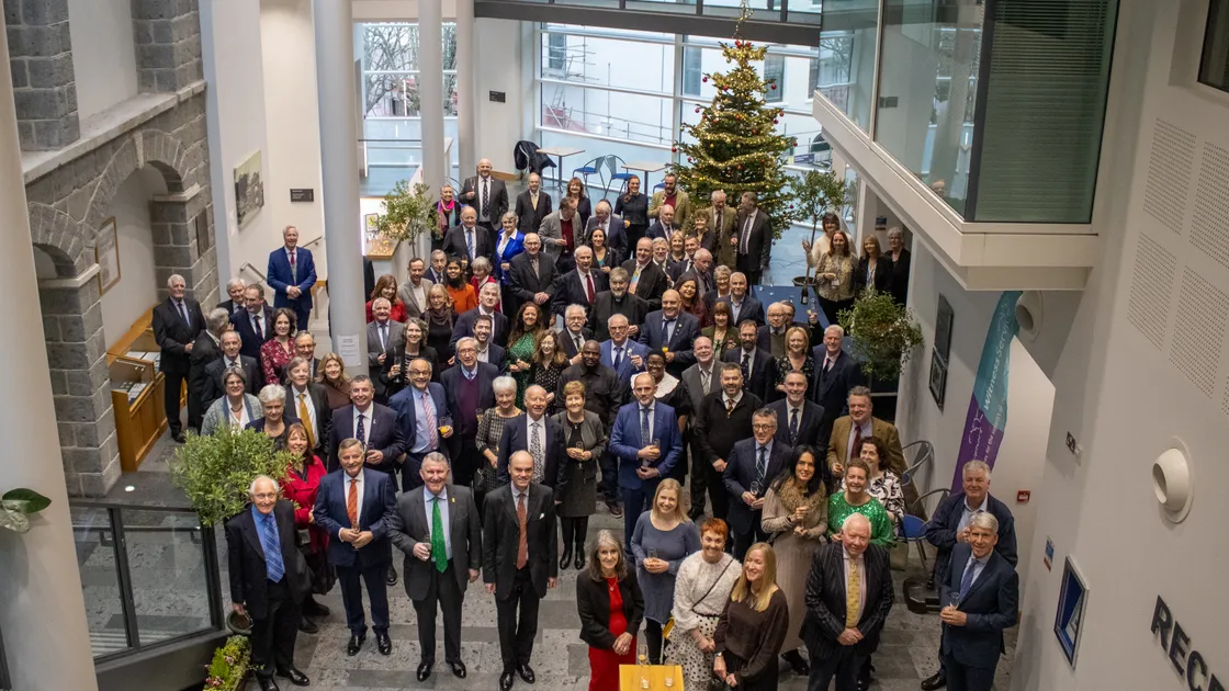Glasses were raised in a toast, given by Lt-Governor Sir Richard Cripwell at the Royal Court, for Guernsey’s New Year’s Honour’s recipients – Helen Glencross, Gerry Le Roy, Jayne Ozanne and Alice de Freitas