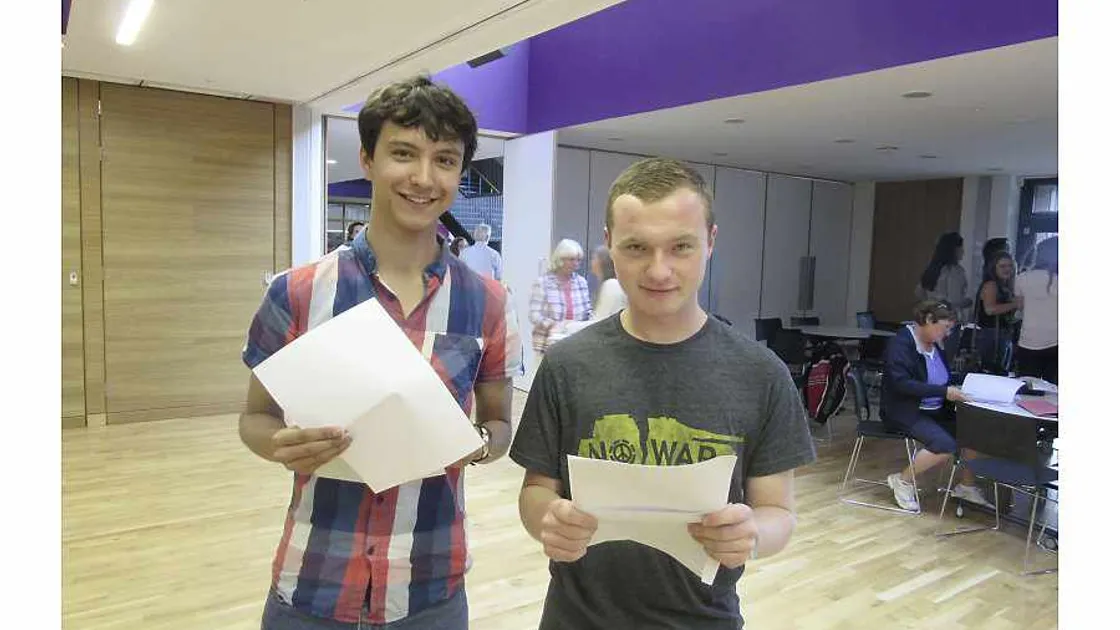 Les Beaucamps High School. L-R Jean-Luc Parker and Jake Le Gallez